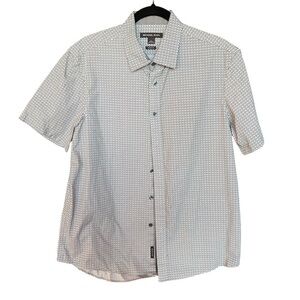 Michael Kors Men's Short Sleeve Button-Up Shirt classic fit size large
